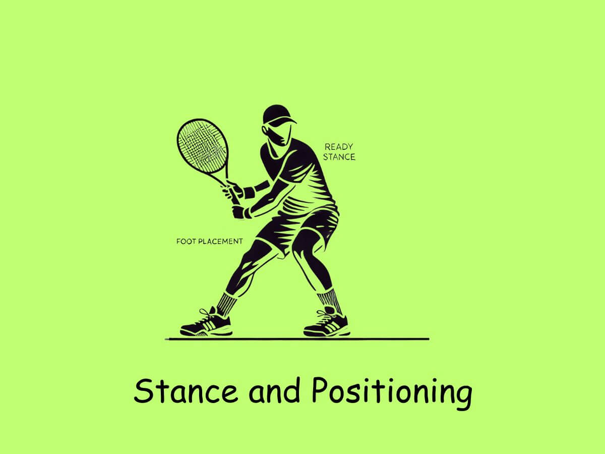 A man in a ready stance to hit the ball