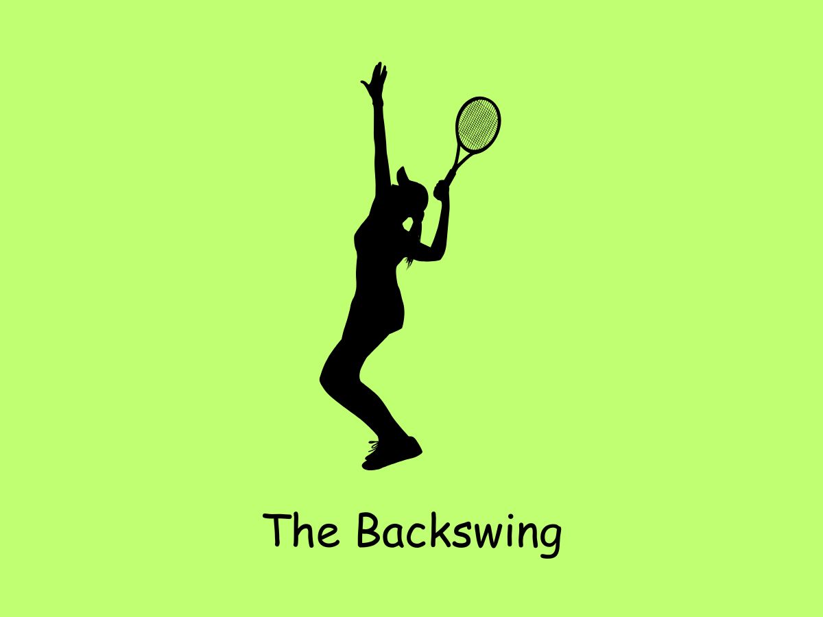 Woman performing a backswing