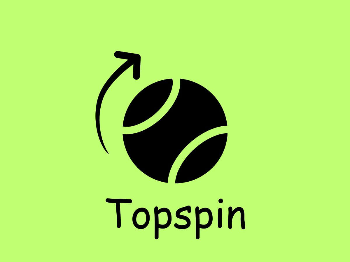  A ball spinning upwards creating top spin